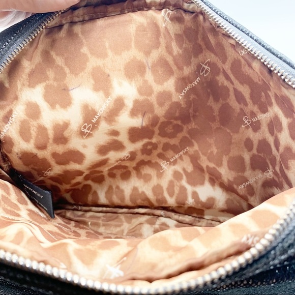 B. Makowsky silver Shimmer Bag Black Chain Strap - Picture 11 of 12